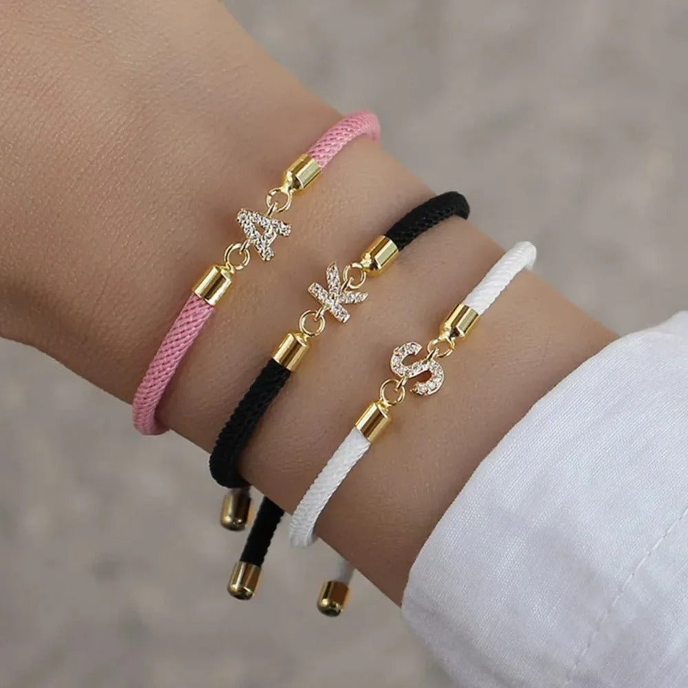 Personalized Initial Heart Charm Bracelet for Women – A-Z Letter Jewelry Gift