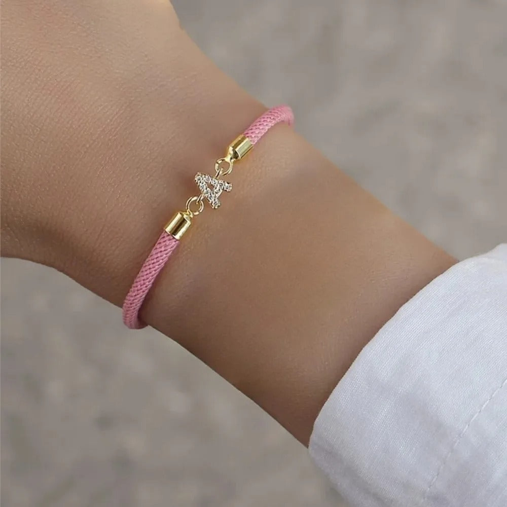 Personalized Initial Heart Charm Bracelet for Women – A-Z Letter Jewelry Gift